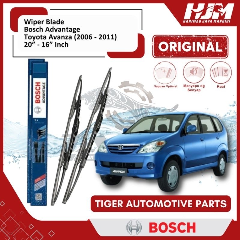 Wiper Blade Mobil Avanza / Xenia 2004 - 2011 BOSCH Advantage 20" - 16" Original
