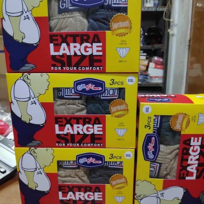 Celana dalam Pria Gt man Big size mbs xxxl - XXL