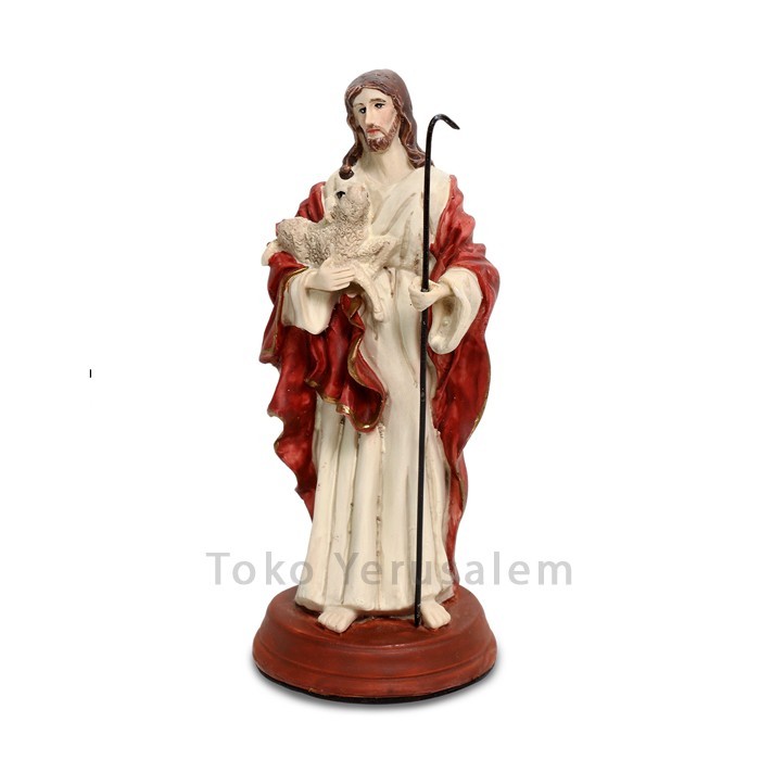 Patung Yesus Gembala 15 Cm 3004