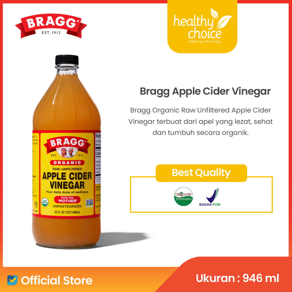 

Bragg Organic Raw Unfiltered Apple Cider Vinegar 946 ml