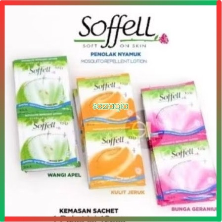 (SG) Soffell Soffel Sofell Sofel Lotion Penolak Anti Nyamuk 6mL x 12pcs Sachet Renceng Renteng