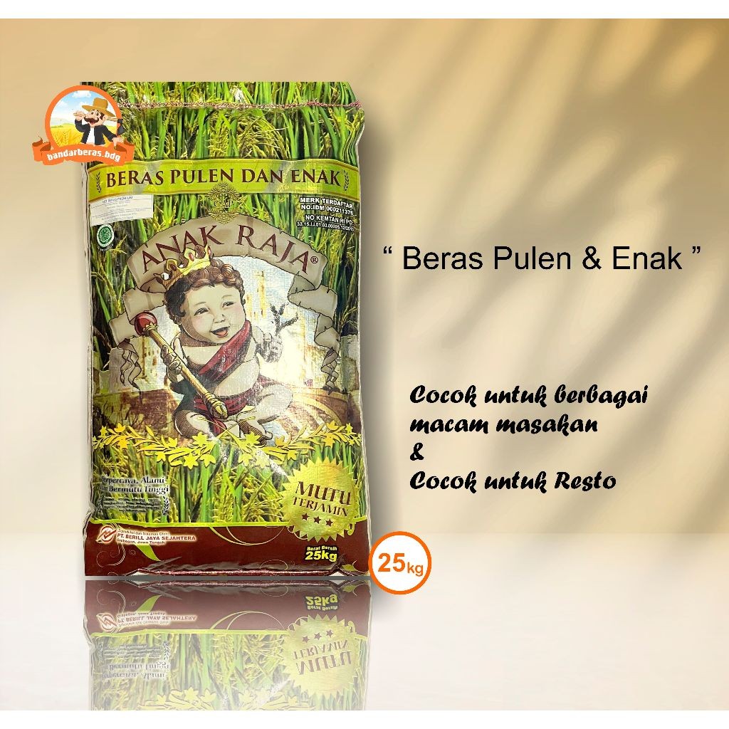 

BERAS ANAK RAJA PULEN 25 KG