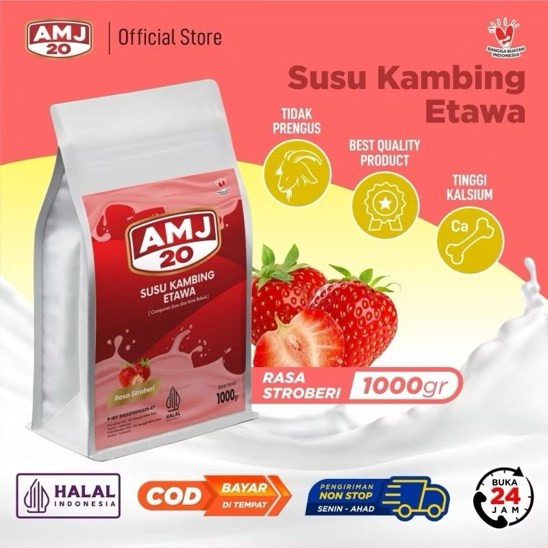 

Amj Susu Kambing Etawa Kemasan 1kg 100% Asli
