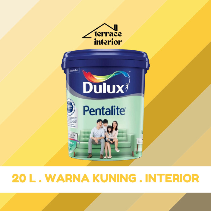 Cat Tembok Dulux Pentalite Interior 20L Kuning Yellow Doff Matt