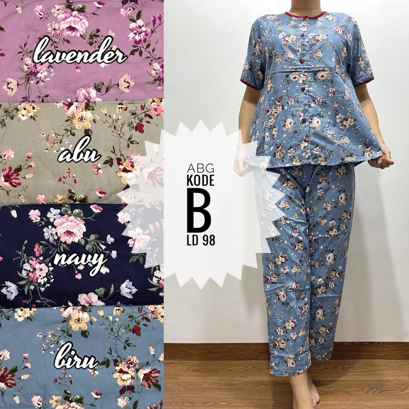 NANTARSHOP Piyama CP ABG lengan pendek katun jepang sabata
