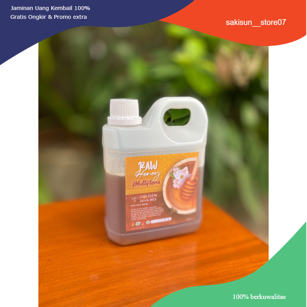 

( 1 kg ) Raw Honey Multiflora Varian / Raw Honey Multiflora