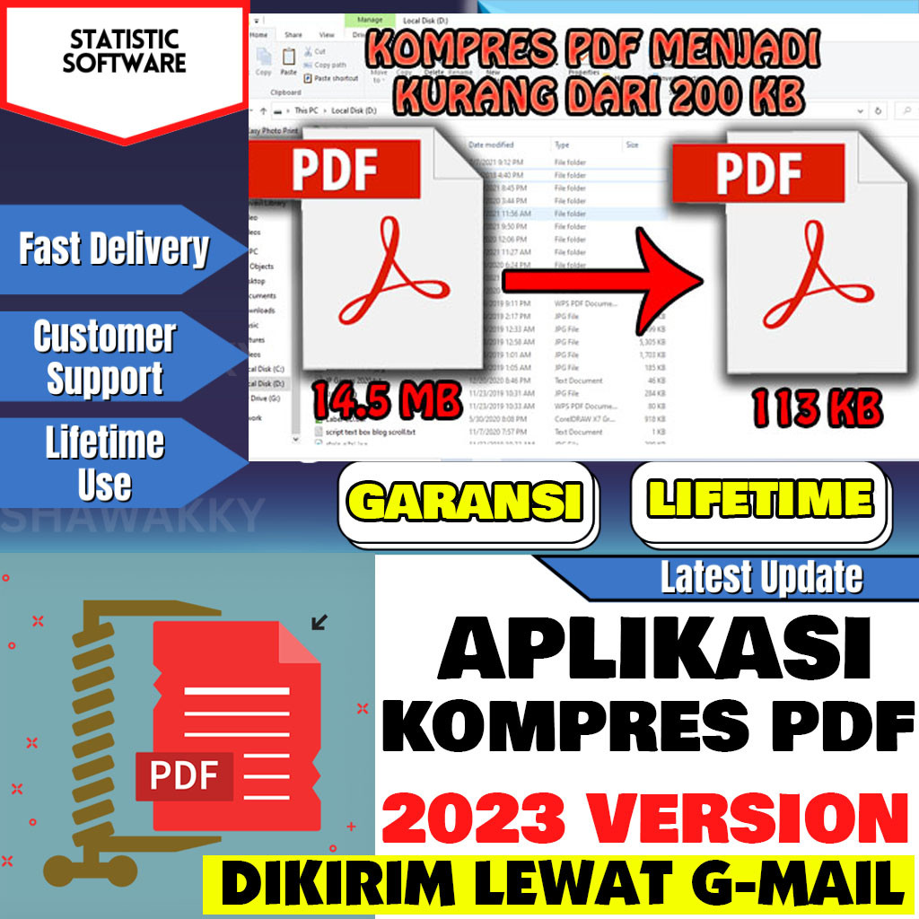 PDF Compressor Pro / memperkecil ukuran pdf / kompres pdf / pdf zilla / Pdf Editor / Edit PDF / comp