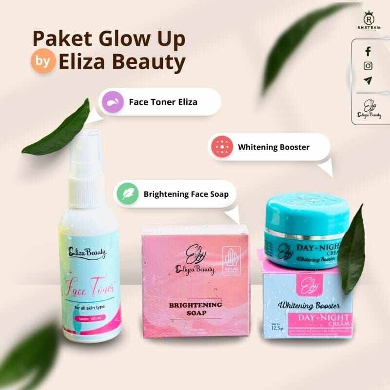PAKET LENGKAP EBY WHITENING BOOSTER ELIZA BEAUTY/paket lengkap skincare eliza beauty