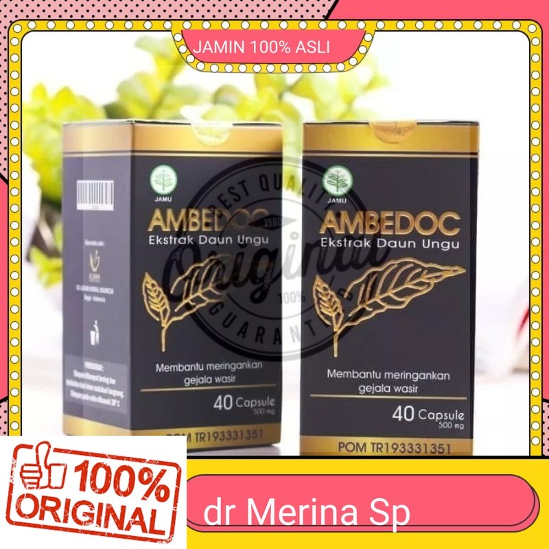 100% ASLI Ambedoc Obat Herbal Wasir Ambeien - Ambedoc Obat Wasir BPOM Halal | Ambedoc Asli Original 