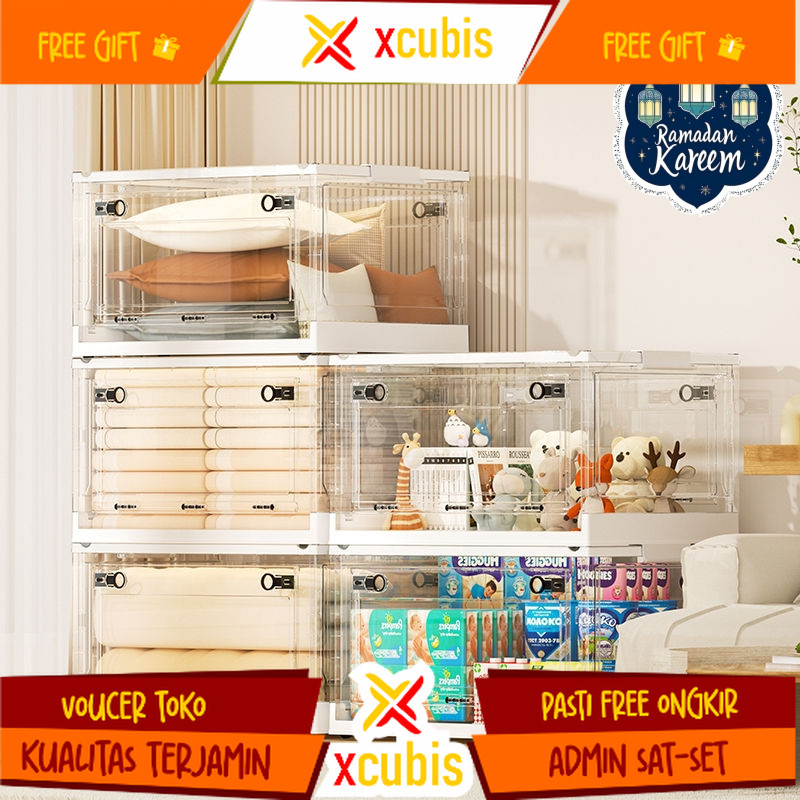 kotak plastik box penyimpanan Kotak penyimpanan lipat storage box organizer lipat kotak mainan kotak
