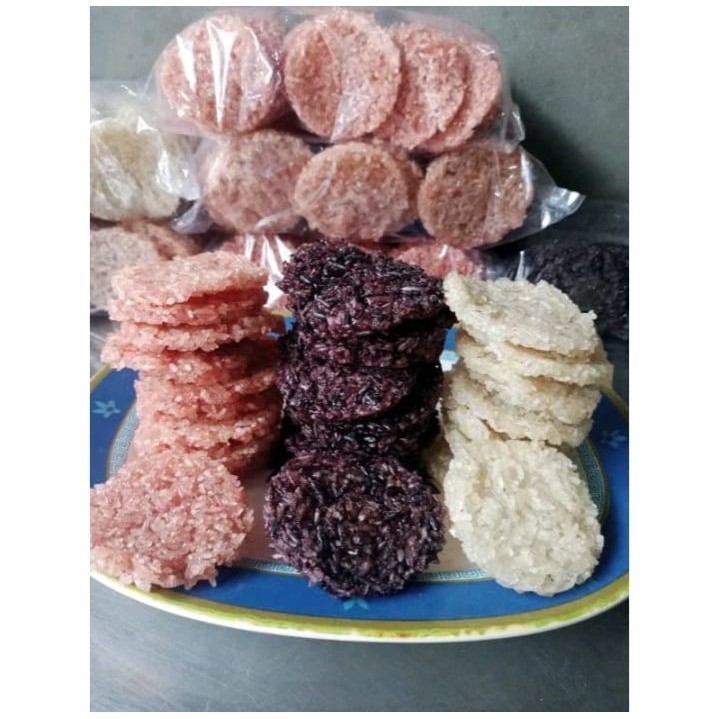 

Rengginang Mini & Big Mentah Mix 3 Rasa Terasi 500gr Ketan Asli Termurah Isi 50pcs