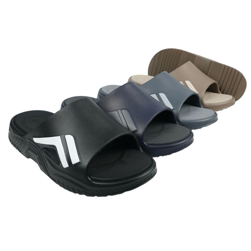 JASHOP LUOFU Sandal Selop Alas Tebal Jelly Karet Eva Pria E6244-E01 [a03]