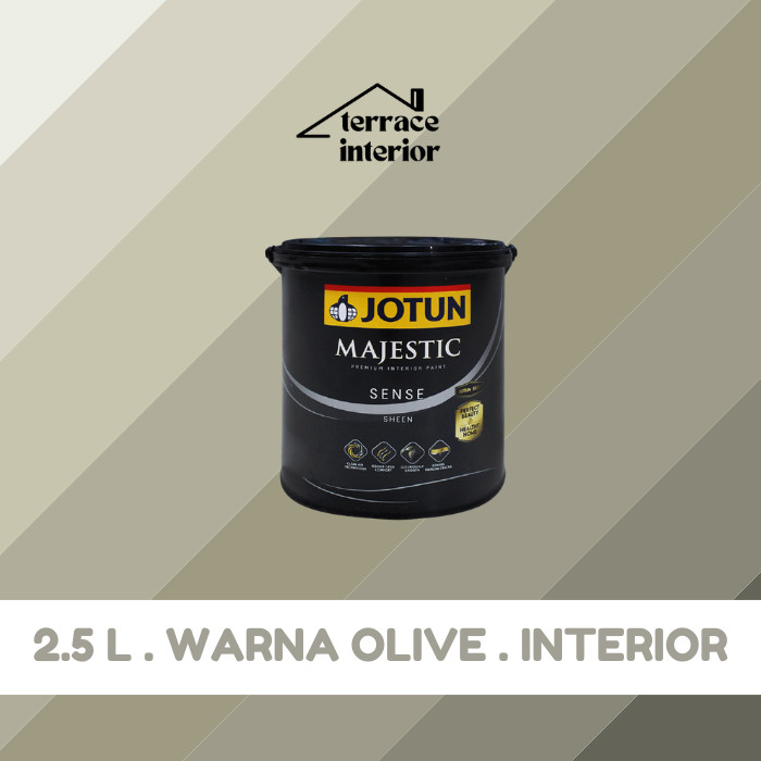 Cat Tembok Majestic Sense Interior Jotun warna Olive 2.5 L