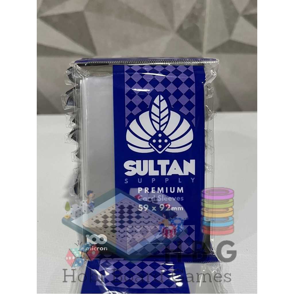

Sultan Supply 100 Micron 59x92mm Premium Card Sleeves Sapphire (Standard European) 50Pcs