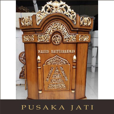 Mimbar Masjid Jati - Mimbar Masjid Jepara - Mimbar Masjid Ukir - Mimbar Podium #PUSAKA JATI