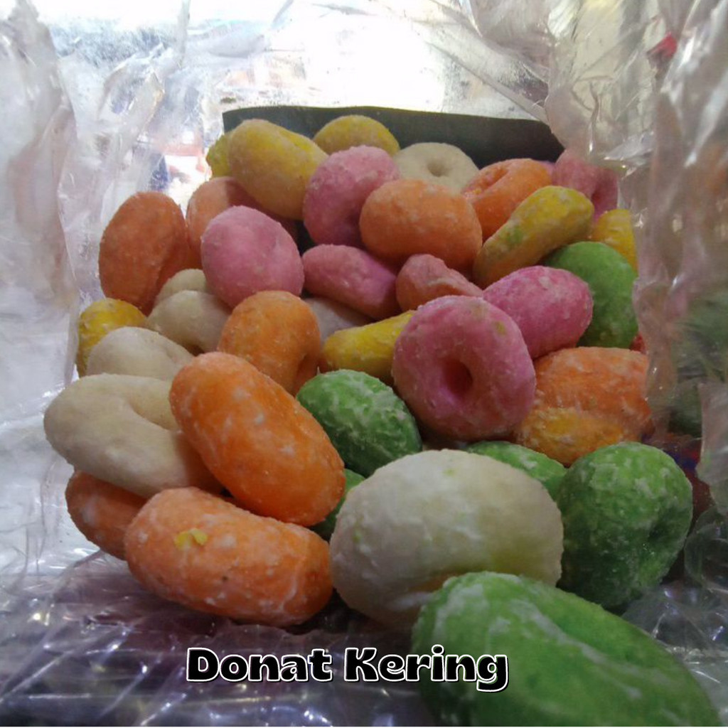 

Gratis Ongkir kue donat kering jajan donat kering donat mini kering donat gula kering