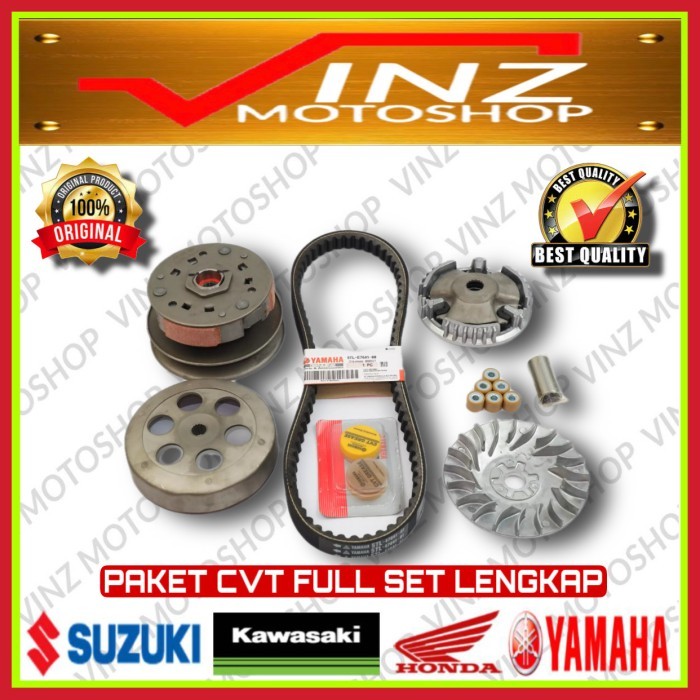 PAKET CVT LENGKAP VANBELT MOTOR MIO SPORTY SMILE SOUL FINO KARBU NOUVO - NOUVO