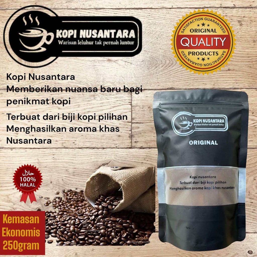 

Bubuk Kopi Premium Kemasan Ekonomis 250gram Kopi Nusantara