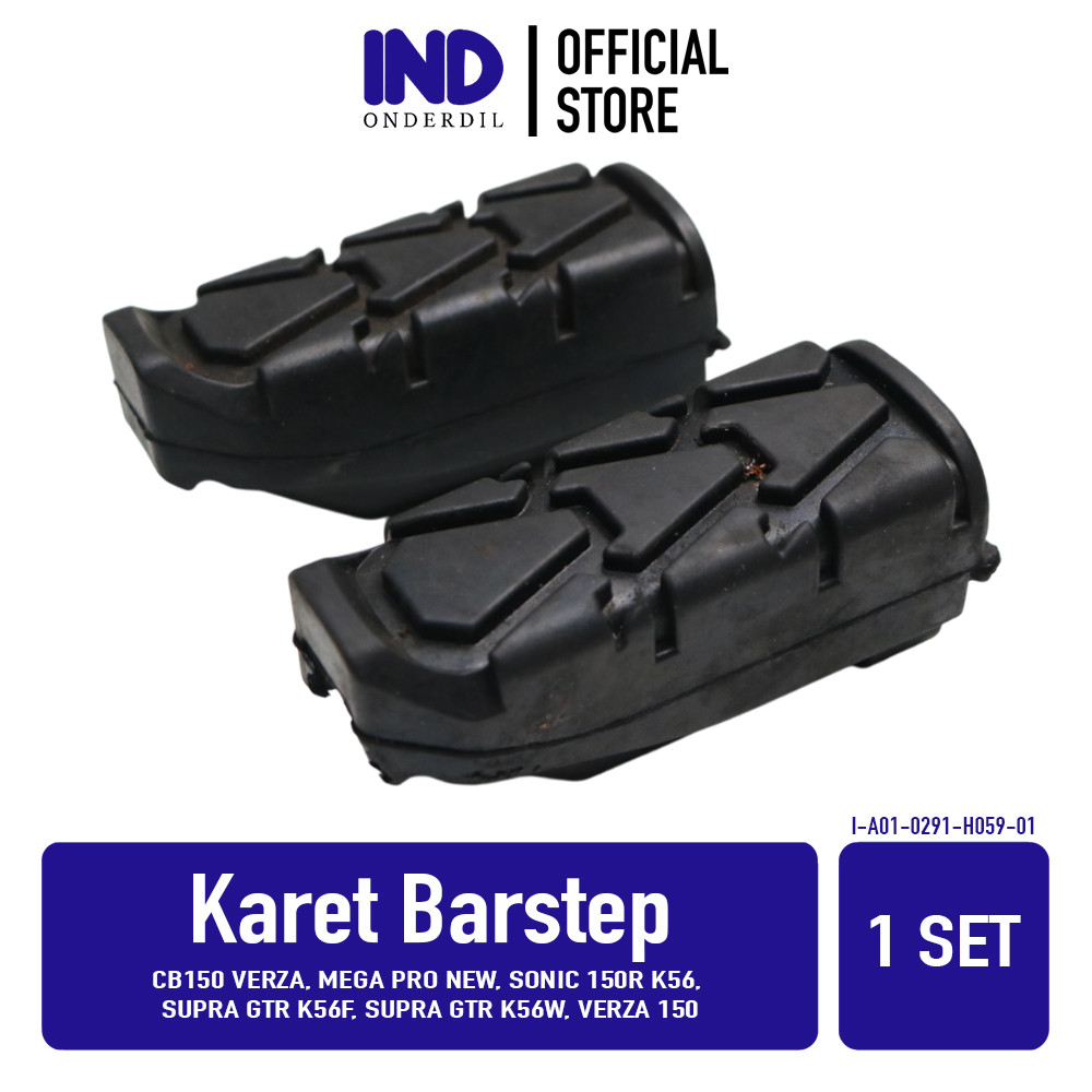 Karet Barstep Verza CB150 150, Mega Pro New, Sonic 150R K56, Supra GTR K56F K56W Footstep Bar Foot S