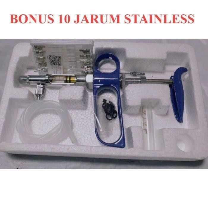 Suntikan Otomatis Vaksin Obat Vitamin Hewan Ternak Ayam Babi Doc