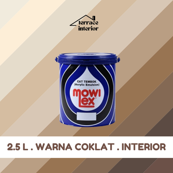 Cat Tembok Mowilex Emulsion warna Coklat 2.5 L