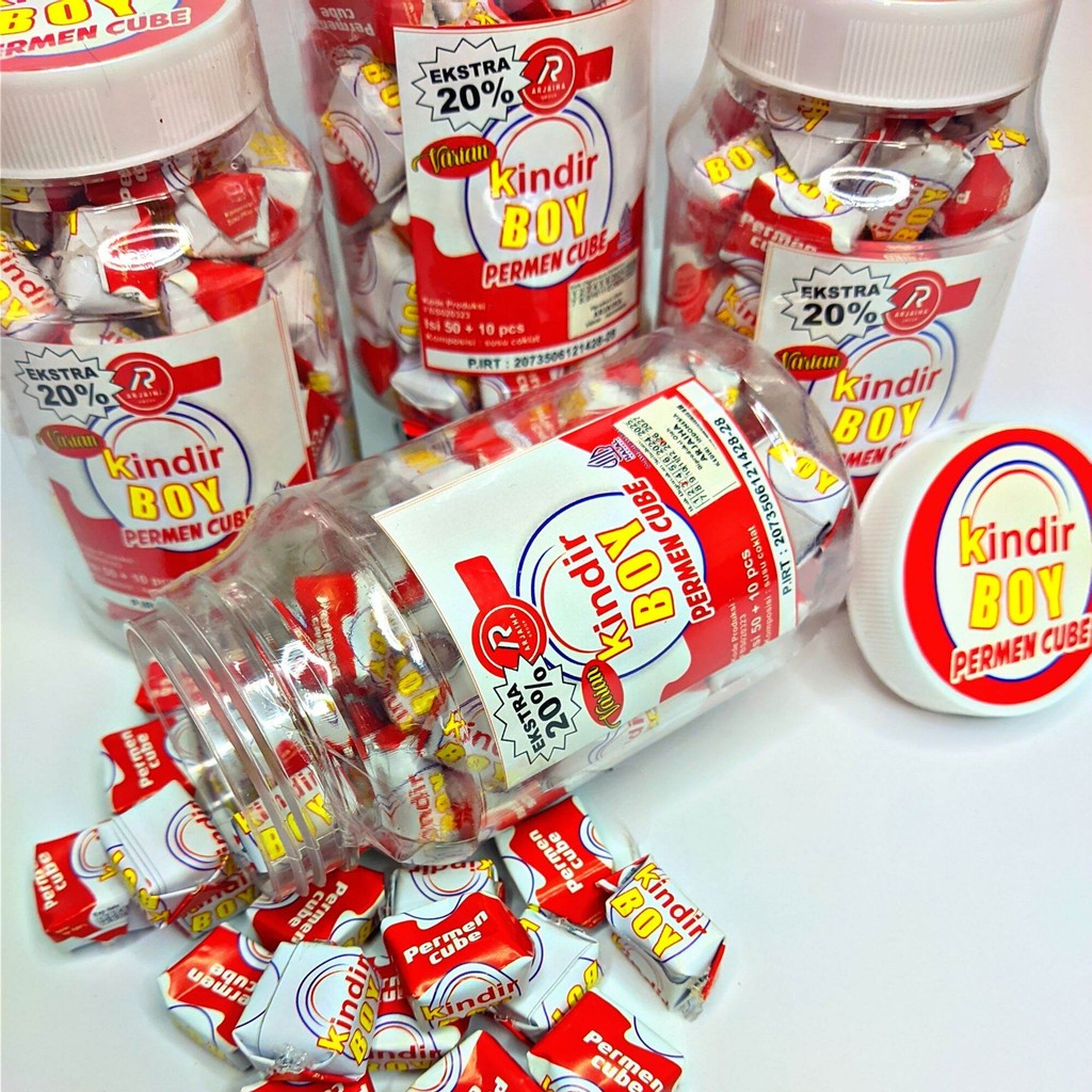

PROMO Permen cube viral isi 60pcs kindir boy bukan kinderjoy aman halal