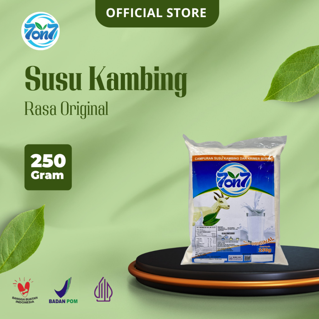 

Susu Kambing Etawa Bubuk 7on7 Rasa Original 250 gr Halal BPOM