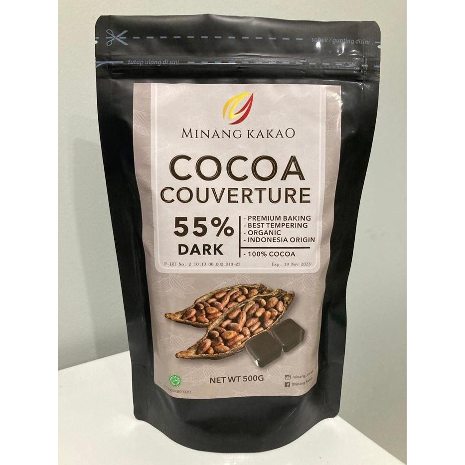 

Aloevera Organic Chocolate Couverture 55% - 500gr