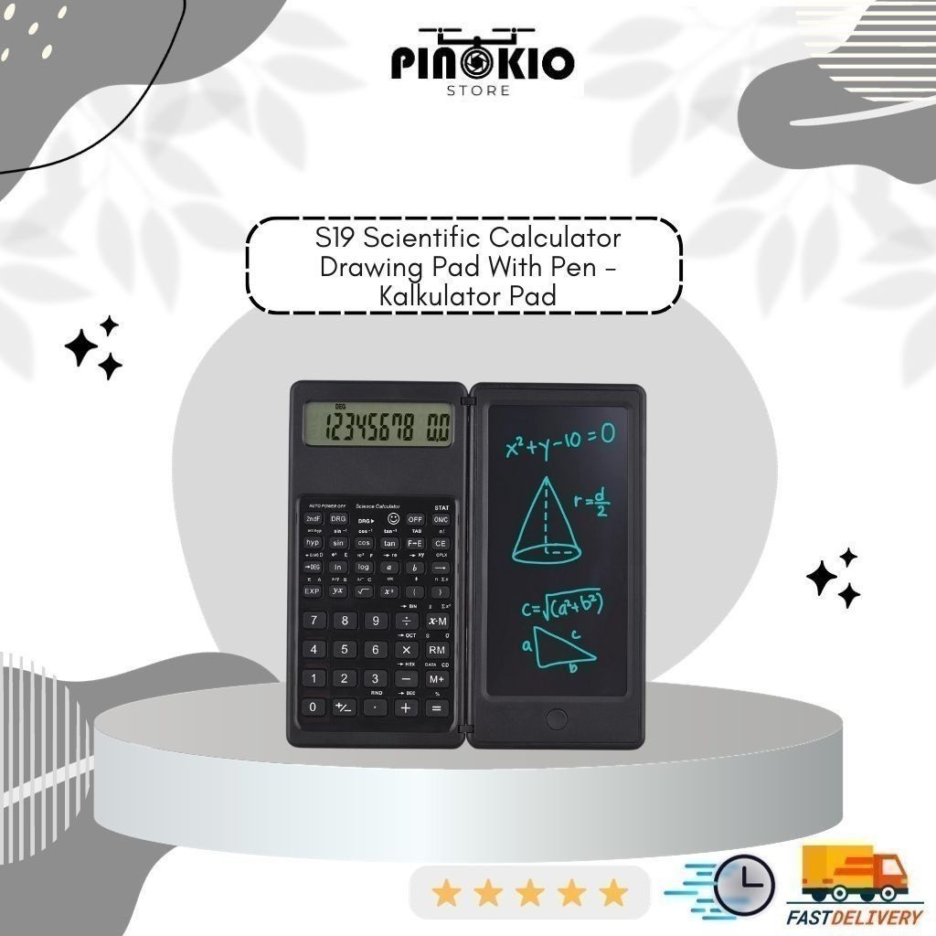 

PNK23 S19 Scientific Calculator Drawing Pad With Pen - Kalkulator Pad