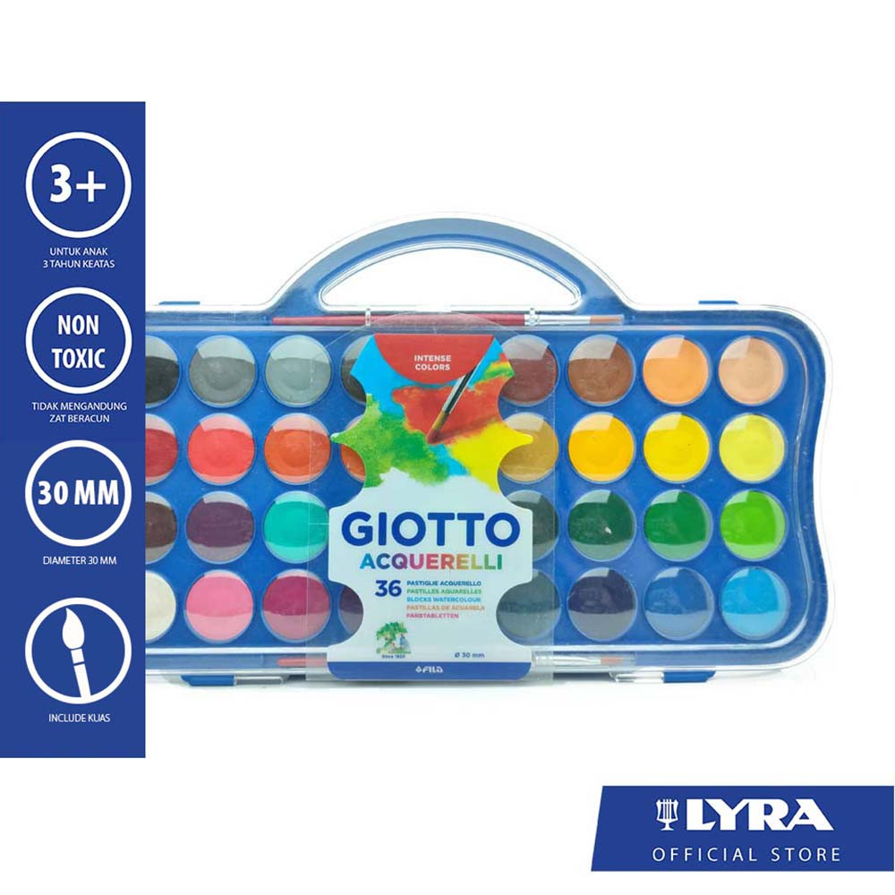 

Giotto Watercolor Blocks 36 Colors 30mm