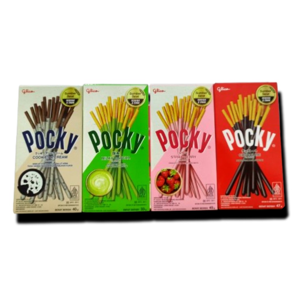 

Glico Pocky Snack Impor Halal/ biskuit bersalut coklat rasa