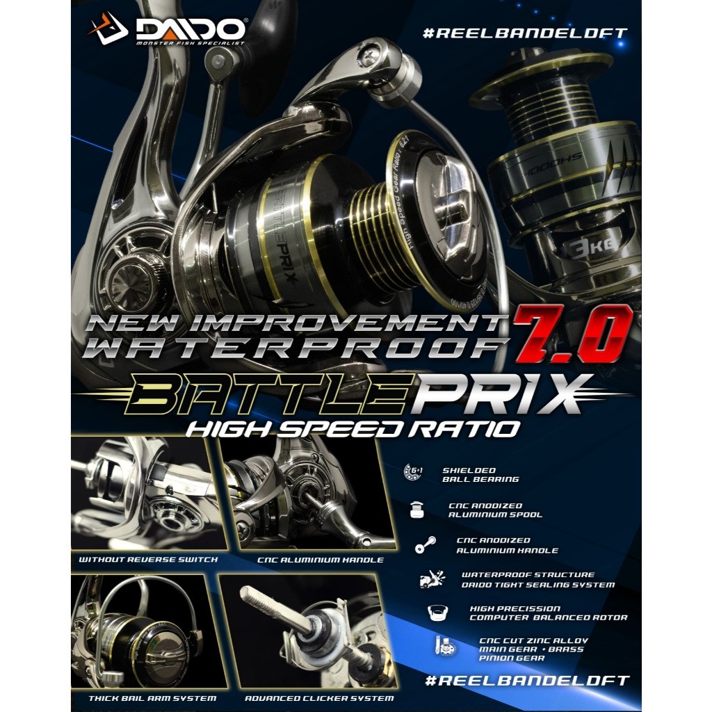 PROMO SEPESIAL reel daido BATTLE PRIX 7.0