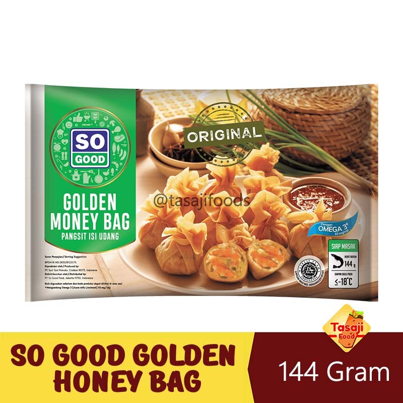 

So Good Golden Honey Bag 144gr Pangsit Isi Udang Tazaj