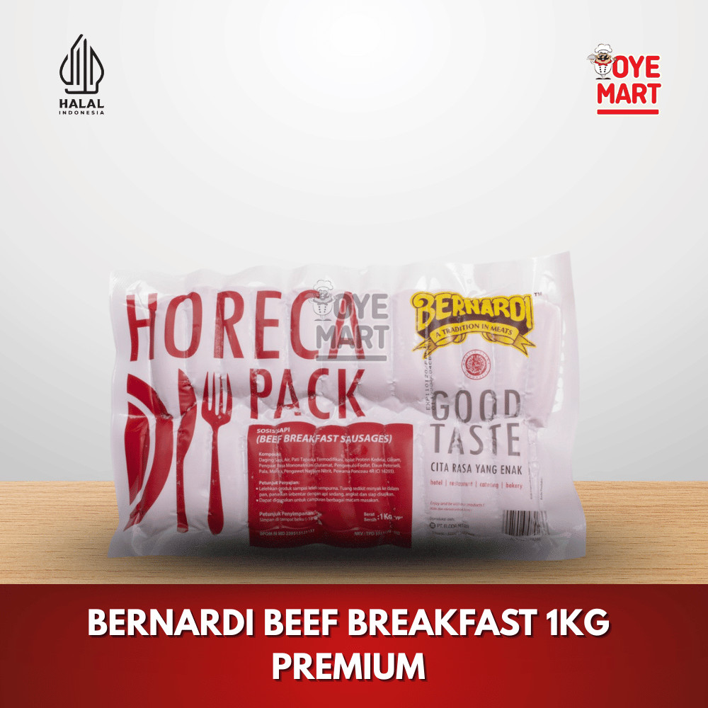 

BERNARDI HORECA BEEF BREAKFAST 1KG PREMIUM