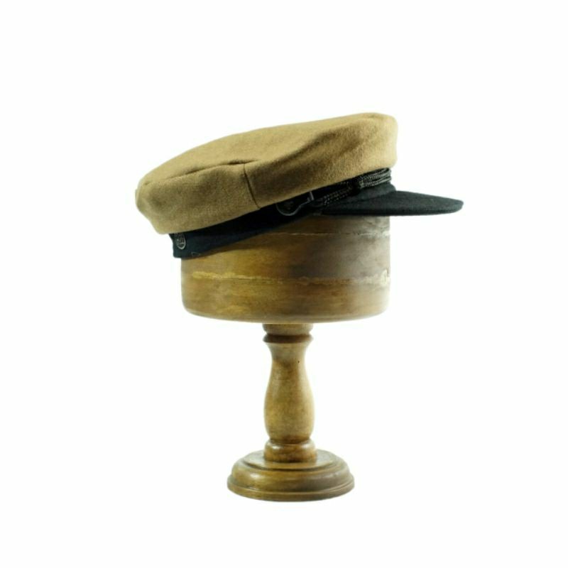 NEW Tuckwoll Fiddler hat beige & black wool Fisherman BEST SELLER