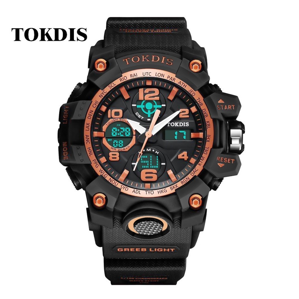Jam TanganJam Tangan Tokdis T-2511 Rubber Original Double Time