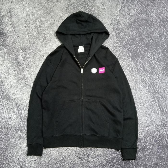 Jaket sweater Hoodie Zipper PRINTSTAR hitam murah size L