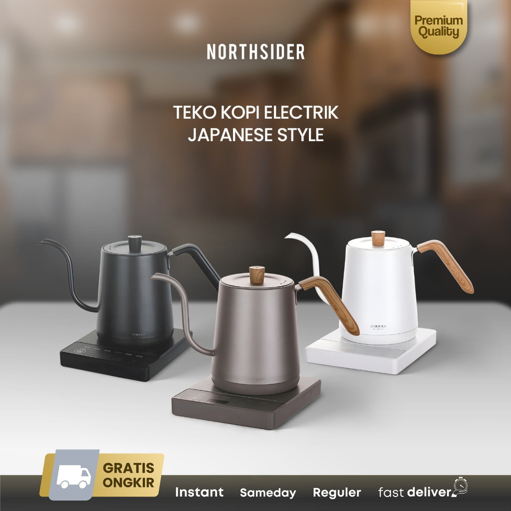 Jinsei Teko Kopi Electric Gooseneck coffee kettle Japanese ZK-KH202