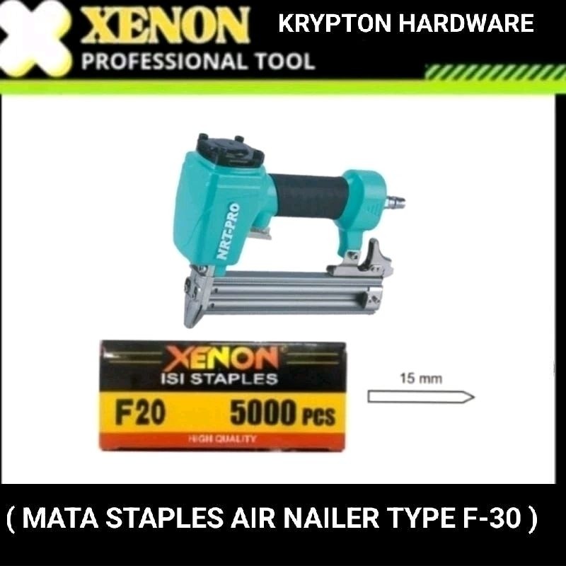 

Xenon Refill / isi mata staples air nailer 5000pcs/kotak F-20kayla tools