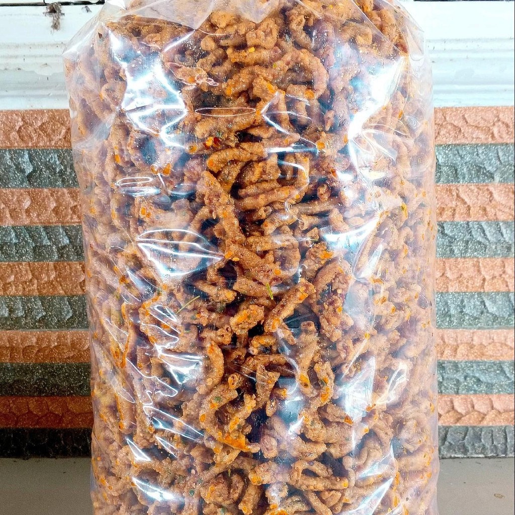 

Classica2106 Usus Ayam Crispy 1Kg - 250G Original Gurih Dan Pedas Dengan Daun Jeruk