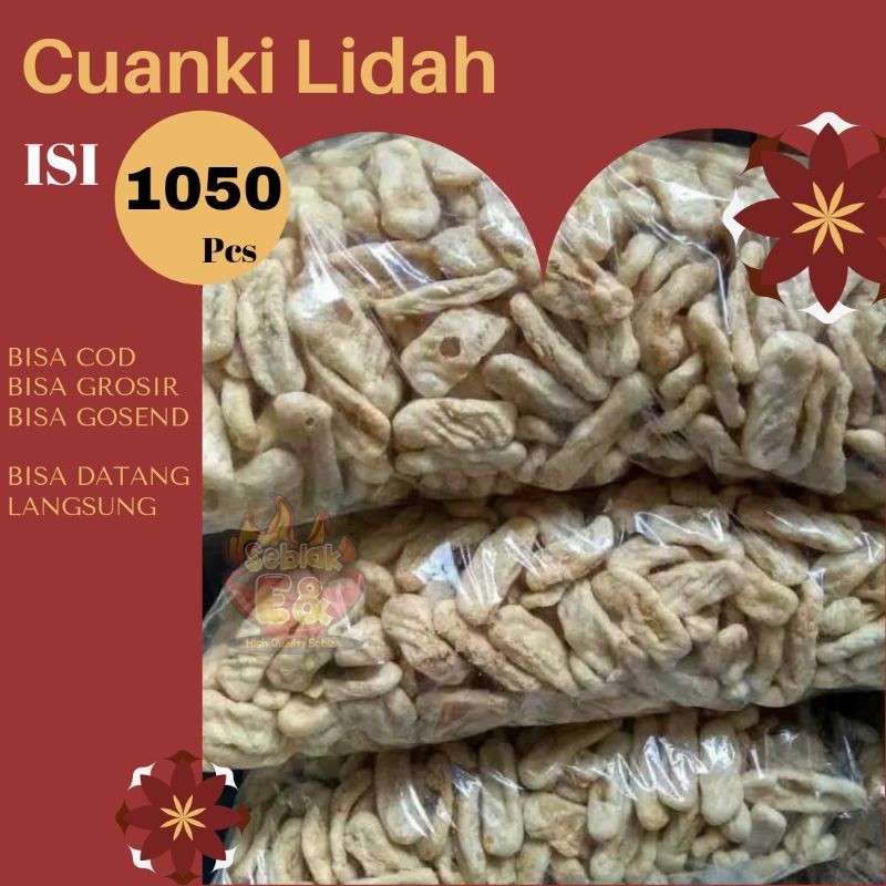 

BISA Cod - Cuanki Lidah Isi 1050 Pcs - Cuankie - Toping Seblak - Baso Aci