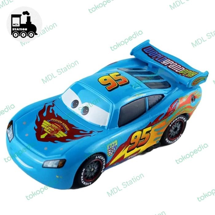 XCMH Disney Pixar Cars Diecast - WGP Colour Series Lightning McQUEEN (NO MARKING DIECAST) - Biru Mud