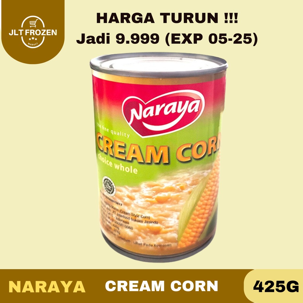 

Naraya Cream Corn Kaleng / Jagung Pipil Krim / Krim Jagung - 425g