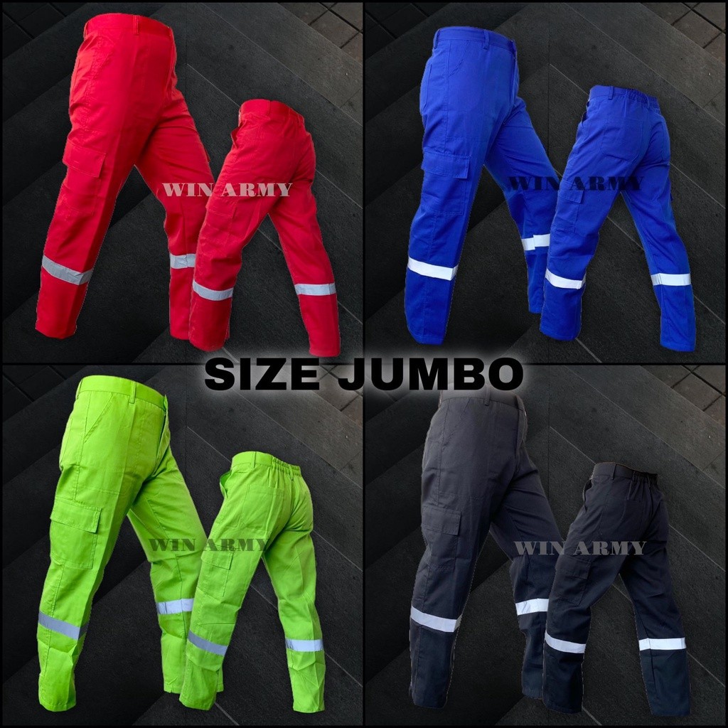 SAFETYOUTDOORMLG JUMBO Wearpack Bawahan Jumbo / Celana Cargo Panjang Safety Jumbo / Celana kerja Jum