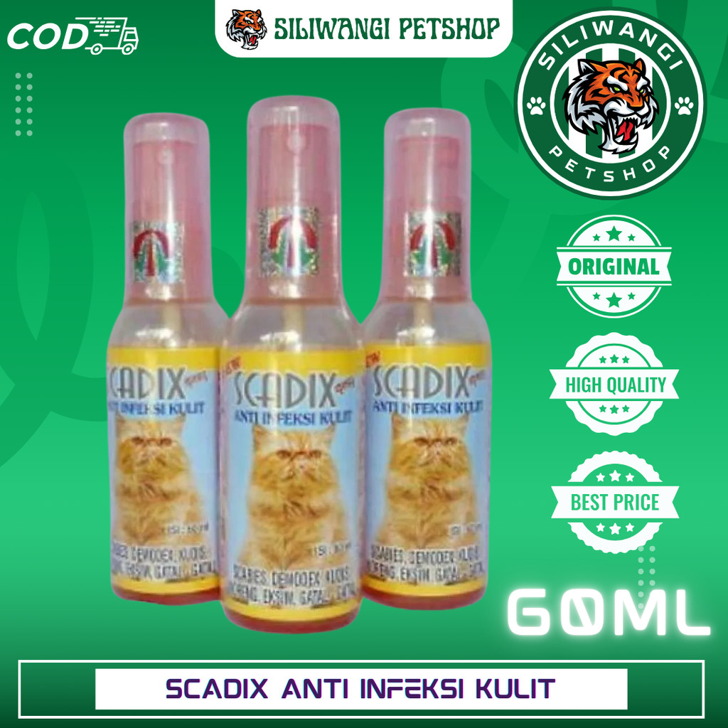 Scadix Obat Jamur Kucing Obat Scabies Kucing Scadix Spray