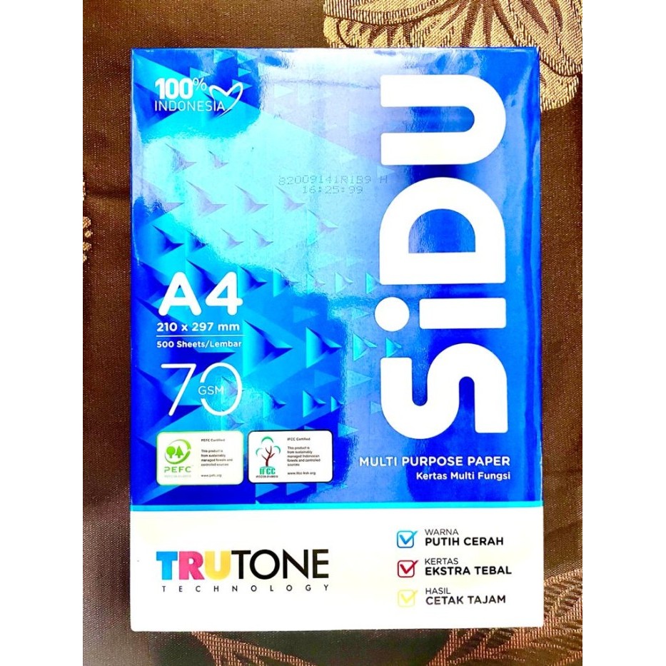 

kertas fotocopy/ kertas hvs/ kertas sidu/ kertas print - A4