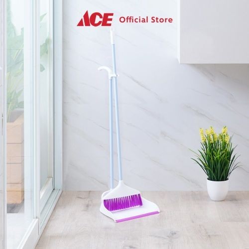 Sapu Dan Pengki - Ungu Putih