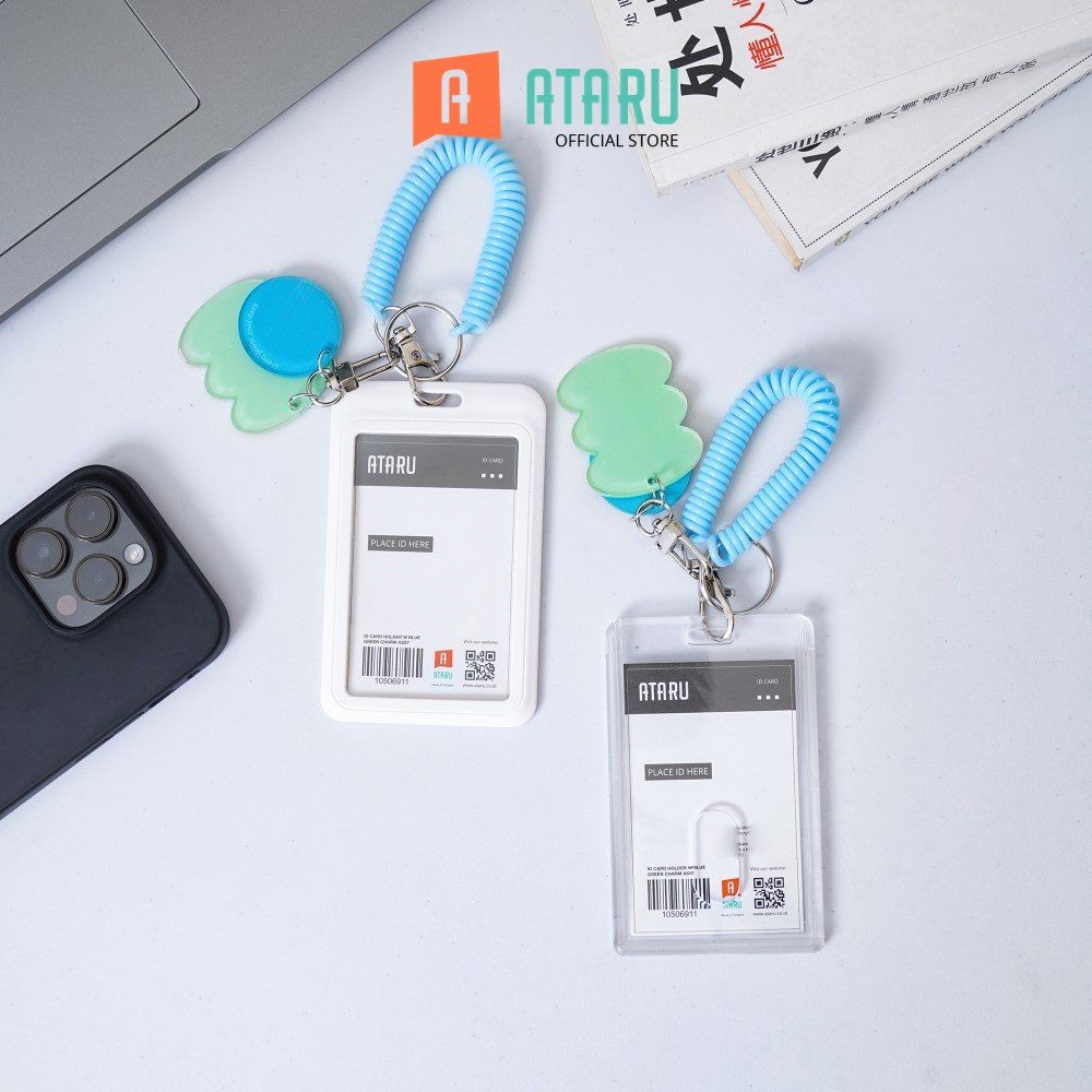 

Ataru Fashion Holder Id Card Dengan Blue Green Charm Assorted Tempat Kartu Lanyard Name Tag Holder Id Card Holder Lucu