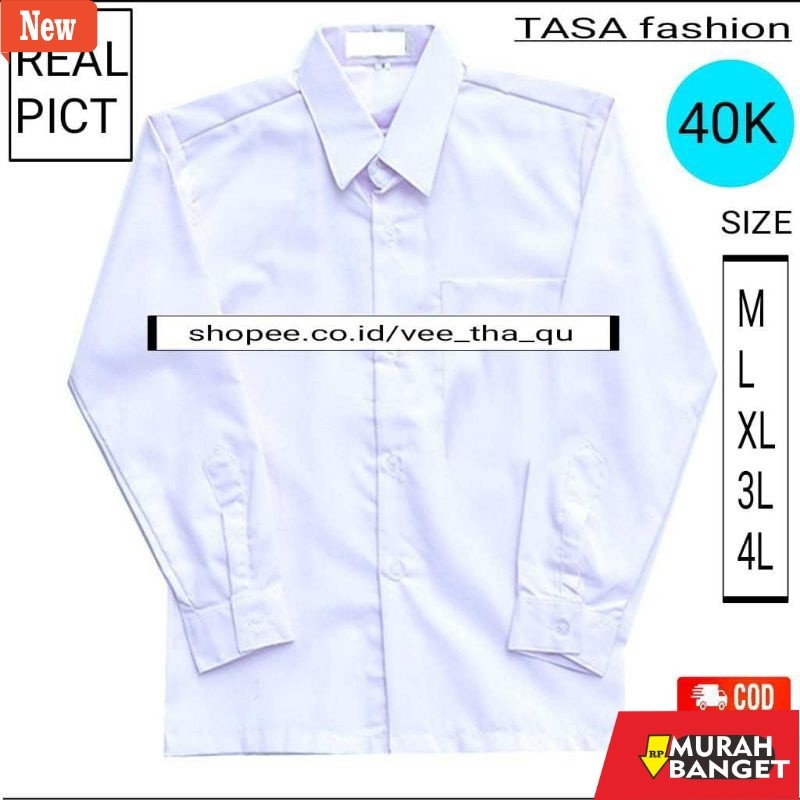 Kemeja formal pria KEMEJA PUTIH/KEMEJA KERJA/KEMEJA HEM/HEM PRIA/HEM WANITA/BAJU KERJA/BAJU