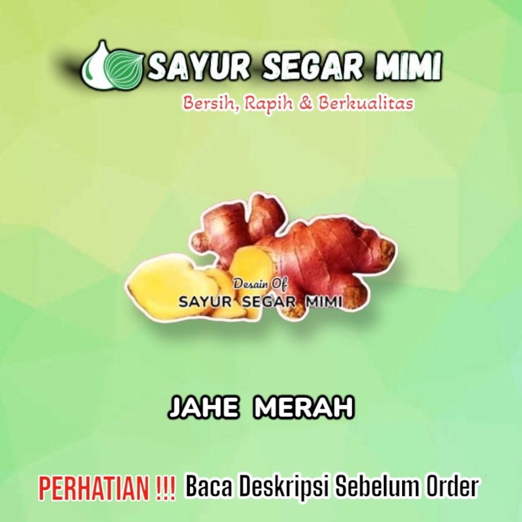 

Jahe Merah - Sayur Palembang